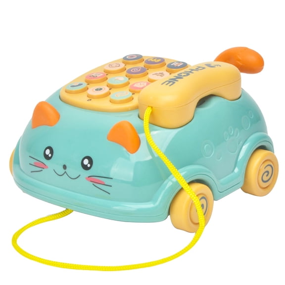 Hearth & Gear Jouet de Téléphone Cellulaire pour Bébé Téléphones Factices Jouets pour Garçon & Fille Anniversaire Jouet Musical pour Tout-Petits Enfants Éducatif Appel & Clavardage Apprentissage Téléphone de Jeu avec Lumière Jeu d'Association d'Animaux Têtes et Queues