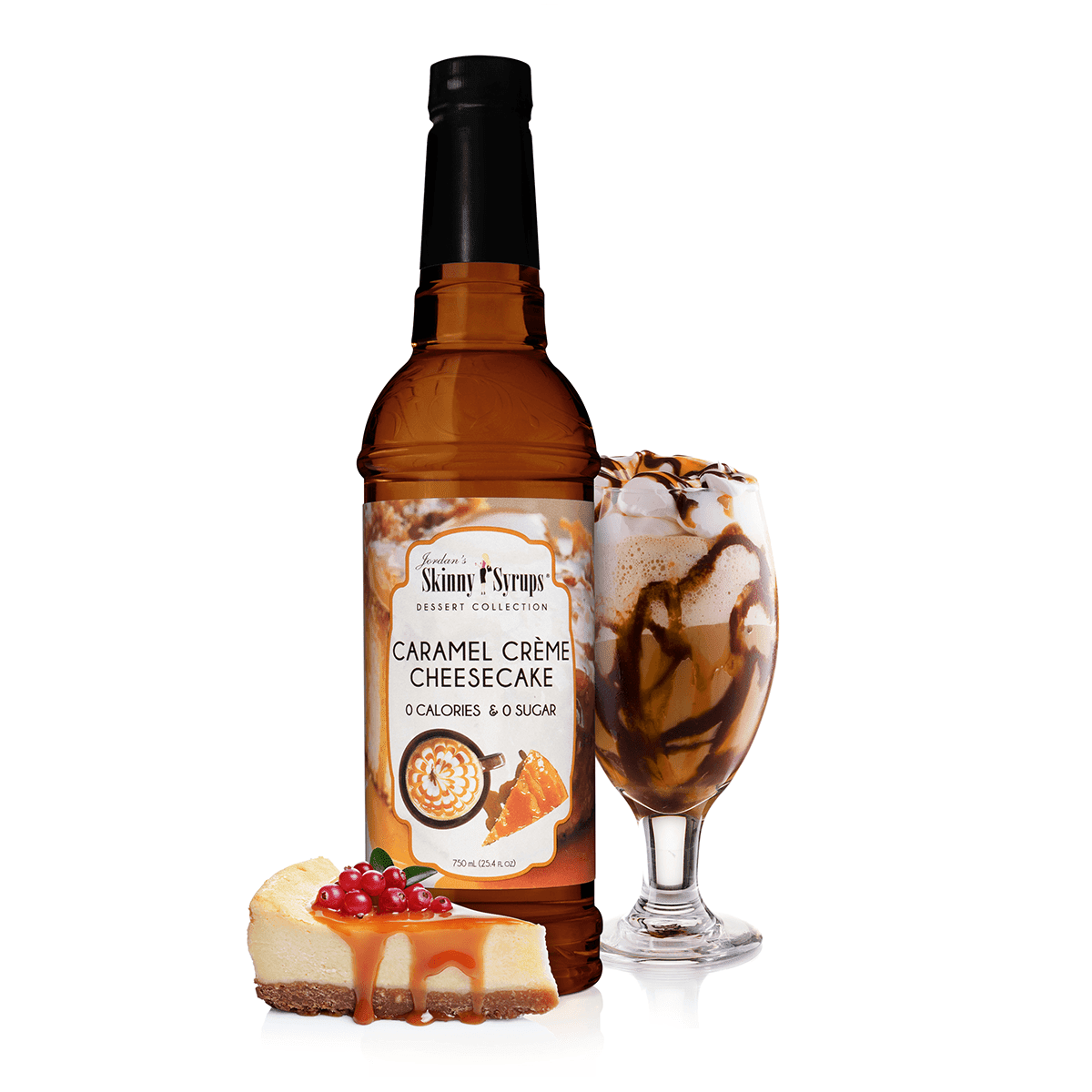 Skinny Mixes , Sirop Sans Sucre, Gâteau au Fromage à la Crème au Caramel
