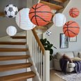 thumbnail image 1 of YAOMOBB Lanterne de Soccer Pendentifs Lanternes de Soccer Ensemble Suspendu Pliable Rond Forme Olive Impression Claire Décoration Réutilisable, 1 of 5