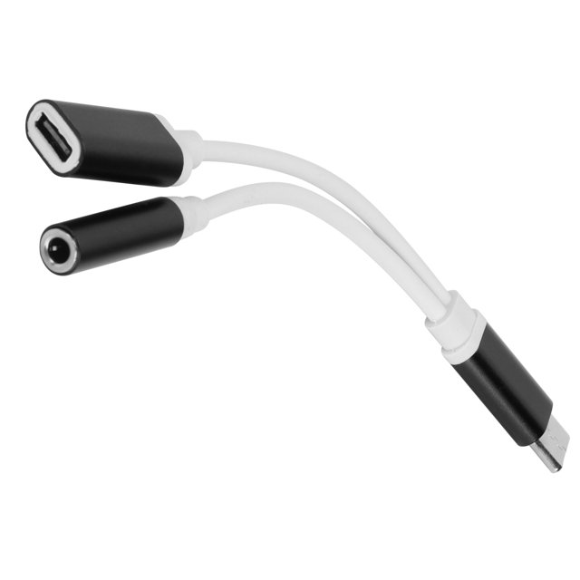 Adaptateur de Casque Type-C vers 3.5mm, Adaptateur Audio Charge Type-C Haute Résistance Durable Compact pour Écouter des Chansons