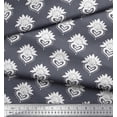 thumbnail image 2 of Soimoi Satin Silk Fabric Floral Block Print Sewing Fabric Yard 42 Inch Wide, 2 of 3