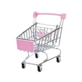 thumbnail image 1 of Jouet Mini Chariot de Magasinage s avec Quatre Roues Pivotantes, Cadre en Acier Inoxydable, Rotation à 360°, pour Jeu d'Imitation et Rangement de Petits Articles, 1 of 3