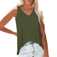 thumbnail image 1 of LSLJS Women's Front and Back V Neck Flowing Summer Beach V Neck Tank Top, Womens Tank Tops, 1 of 9