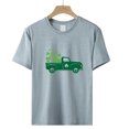 thumbnail image 4 of QIPOPIQ T-Shirts à Manches Courtes pour Femmes à Col Rond T-Shirts de la Saint-Patrick Hauts Shamrock T-Shirt Chemise Verte Tunique T-Shirts de la Saint-Patrick Tee T-Shirt T-Shirts de Noël pour les Fêtes T-Shirts Graphiques Aubaines, 4 of 4