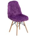 thumbnail image 1 of Fauteuil d'appoint en fourrure Shaggy Dog rose chaud, 1 of 9