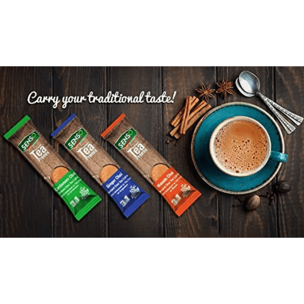 Senso Cardamom Instant Chai Tea Latte (10 Sticks)