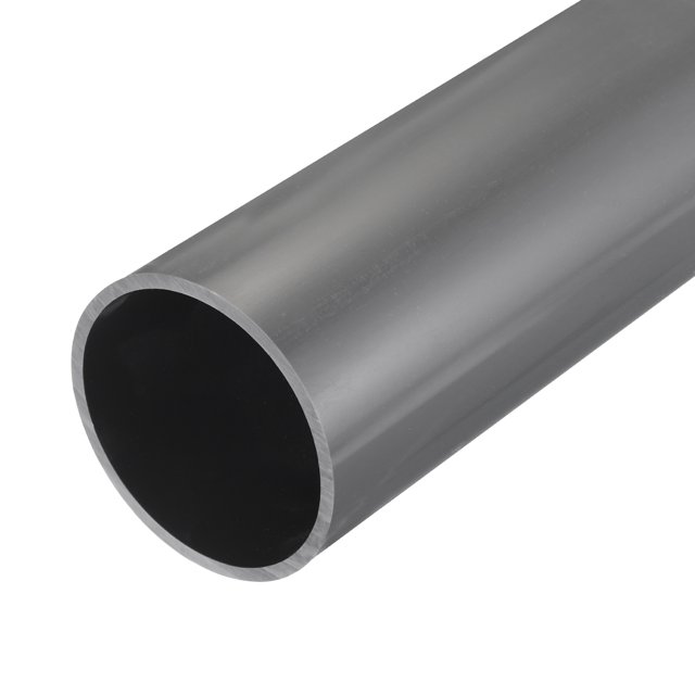 Uxcell Rigid Round Pipes High Impact for Water Pipe Crafts Cable Sleeve Light Grey 81.4mm x 90mm