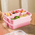thumbnail image 4 of UsTZtai under $5 4-Compartment Snack Box, Plastic Food Storage Container with Lid, Kids Lunch Box for School Picnic, 4 of 6