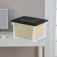 thumbnail image 4 of Sterilite 18689004 Versatile Clear Organizing Storage File Box w/ Lid (16 Pack), 4 of 12