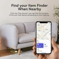 thumbnail image 4 of EIGTHTAIL Key Finder  Wallet Tracker Works with Apple Find My (iOS Only)  Replaceable Battery  Water-Resistant  Bluetooth Item Finder for Bags  Luggage  Pets & Backpack  White, 4 of 6