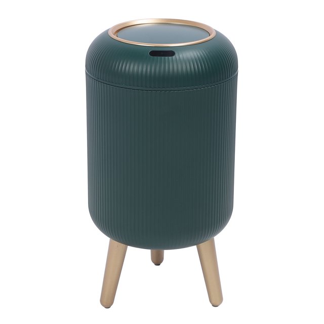 Motion Sensor Trash Can with Lid, Water Proof Plastic Smart Sensor Wastebasket Touchless Automatic Garbage Bin with 3 Bucket Legs for Living Rooom Bedroom Bathroom Kitchen RV