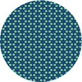 thumbnail image 1 of Ahgly Tapis d'Intérieur Lavable en Machine Carré Transitionnel Turquoise Foncé Vert, 3 Pieds Carré, 1 of 7