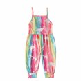 thumbnail image 1 of Birdeem Girls Childrens Summer Romper Printing Sling Sleeveless Backless Short Jumpsuit, 1 of 9