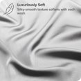 thumbnail image 3 of Bare Home Bamboo Sheet Set - Made from Rayon Fibers - Deep Pockets - 4 Piece - King, Cloud Gray, 3 of 7