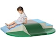 thumbnail image 1 of Qaba 6-Piece Soft Play for Toddlers to Climb, Crawl, Slide, Blue, Green, 1 of 10