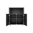 thumbnail image 3 of Yiwa Metal Storage Cupboard with Adjustable Shelf, Versatile Printer Stand & Mobile Filing Cabinet for Home Office or Garage, 3 of 9