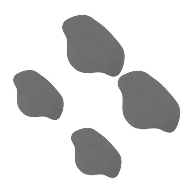 kurtrusly Semelles Ajustables pour Talons Hauts, Réparation de Talons Personnalisable, Gris 1Set