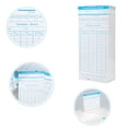 thumbnail image 3 of Time Card,2-sided 18 * 18 * Employee Attendance Time Clock Time 2-sided 18 Employee Attendance Time * Employee Attendance 90pcs/ Time 2-sided Snsowed Wyan Qisuo Clock 90pcs/, 3 of 6