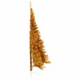 thumbnail image 2 of vidaXL Artificial Half Christmas Tree with Stand Gold 120 cm PET, 2 of 5
