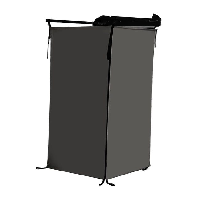 S SERENABLE Vehicle Side Shower Tent Automotive RV Tailgate Van Restroom Privacy Shelter Black