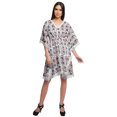 thumbnail image 3 of Moomaya Robe Courte de Caftan de Plage, Robe de Couverture Imprimée, Kaftan pour Femmes, Tenue de Plage, Couverture, 3 of 4