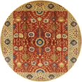 thumbnail image 1 of Ahgly Company Indoor Round Mid-Century Modern Red Oriental Area Rugs, 5' Round, 1 of 6
