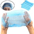 thumbnail image 2 of 100Pcs Disposable Non-Woven Dust Net Caps Food Hygiene Hair Catering Kitchen Hat, 2 of 3