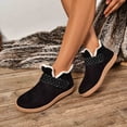 thumbnail image 1 of LSLJS Chaussures en Coton à Bout Rond pour Femmes, Couleur Unie, Semelle Plate, Chaudes et Moelleuses Snow Boots, Snow Boots pour Femmes, Cadeau pour Femmes, 1 of 6