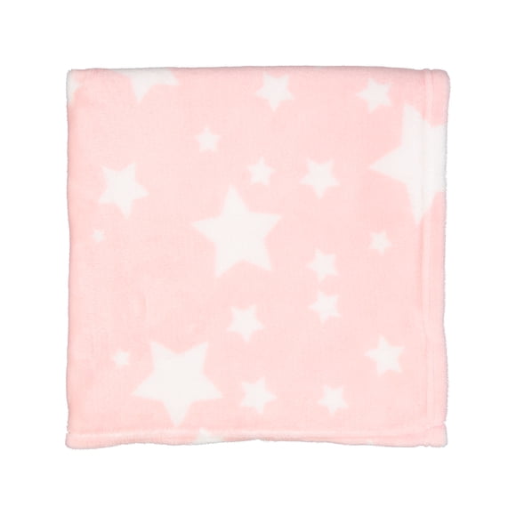 Baby Mode Pink Fleece Star Blanket