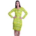thumbnail image 1 of Moomaya Womens Full Sleeve Printed Midi Length Printed Bodycon Dress, 1 of 6