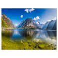 thumbnail image 2 of Crystal Clear Mountain Lake in Alps - Landscape Canvas Art Print, 2 of 3