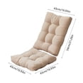 thumbnail image 4 of Feltree Thickened Suede Folding Cushion 2-Piece Set for Chair Recliner and Rocking Chair - Comfortable Support with Easy Clean Home Decor, 4 of 8