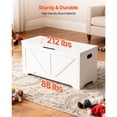 thumbnail image 4 of KFFKFF Kids Storage Bench, Wooden Toy Box Chest, Large Storage Cabinet with Safety Hinge, Toddlers Storage Bench, White, 4 of 8