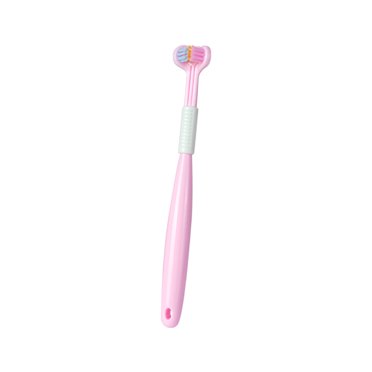 TopLLC Children's Three-sided Toothbrush Boys And Girls Clean Soft Bristle Toothbrush Children's Toothbrush teeth brush