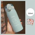 thumbnail image 3 of 350/500ml Stainless Steel Water Bottle with Straw Portable Insulated Cup, 3 of 7