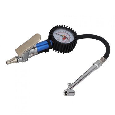 12 Bar Self-clamping Tire Inflator With Air Pressure Gauge And Quick Air Connector​ Tire Pressure Measuring Tool Tire Inflator Attachment