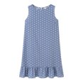 thumbnail image 2 of facefd Women Dress Dot Sleeveless Clothes Loose Loose Ruffled Ruffled Tank Dress Light blue S, 2 of 6