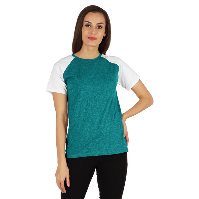 Inkmeso T-Shirt Raglan à Manches Courtes pour Femmes Coupe Régulière Décontracté Uni Basique Tee T-Shirts