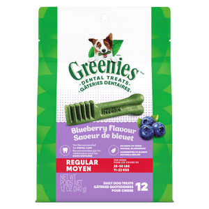 GREENIES Blueberry Flavour Regular Dental Dog Treats, 340g