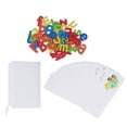 thumbnail image 4 of See and Spell Learning Toy, Soft Cardboard Wood Building Blocks Alphabet Games Set Water Paint Coloring  for Study, 4 of 8