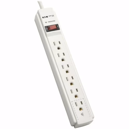 Tripp Lite series 6-Outlet Economy Surge Protector - 6 x NEMA 5-15R - 1.80 kVA - 900 J - 120 V AC Input - 120 V AC Output - 6 ft (1.83 m)