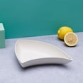 thumbnail image 1 of Tyidzon Bent Shape Plates Impregnable Dinner Plates Dishwasher Microwave Safe Plastic Plates Reusable Lightweight Plates For Kitchen Or Camping 7.1x7.5 Inches, 1 of 6