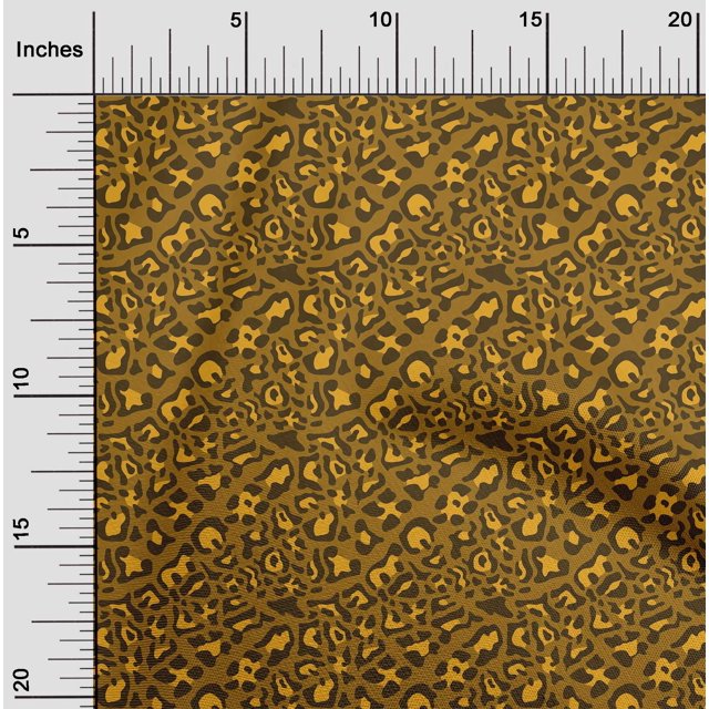 oneOone Velvet Dark Mustard Fabric Animal Skin Sewing Craft Projects Fabric Prints By Yard 58 Inch Wide-4F2