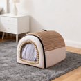 thumbnail image 3 of Lit Chauffant pour Chiens et Chats avec Housse Réversible Lavable en Machine Confort Intérieur Extérieur Chaleur, 3 of 6