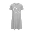 thumbnail image 4 of Cameland Chemises de Nuit à Manches Courtes pour Femmes Grande Taille, Douces et Confortables, Chemise de Sommeil Décontractée à Imprimé, Robe de Nuit pour Femmes, 4 of 4