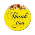 thumbnail image 1 of Darling Souvenir 45 Pcs Autocollants Floraux Ronds Jaunes Merci DIY Enveloppe Sceaux-1.6 Pouces, 1 of 4