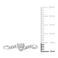 thumbnail image 2 of Miabella Diamond Accent Sterling Silver Heart-Shaped Promise Ring, 2 of 4