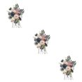thumbnail image 3 of Wweixi Whimsical Blooms Low Maintenance Artificial Flower Collection Realistic BLUE PINK LH004 3Set, 3 of 6