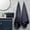 Black BK, variant on Iumwxz Towel Bathroom Set Bath Towel Set 5 Pack Thick Soft Absorbent Quick Dry Plush Household Wash Face Gift Multipurpose Bathroom Spa Dorm 5 Pack Gray