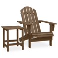 thumbnail image 1 of vidaXL Garden Adirondack Chair with Table Solid Fir Wood Brown, 1 of 3